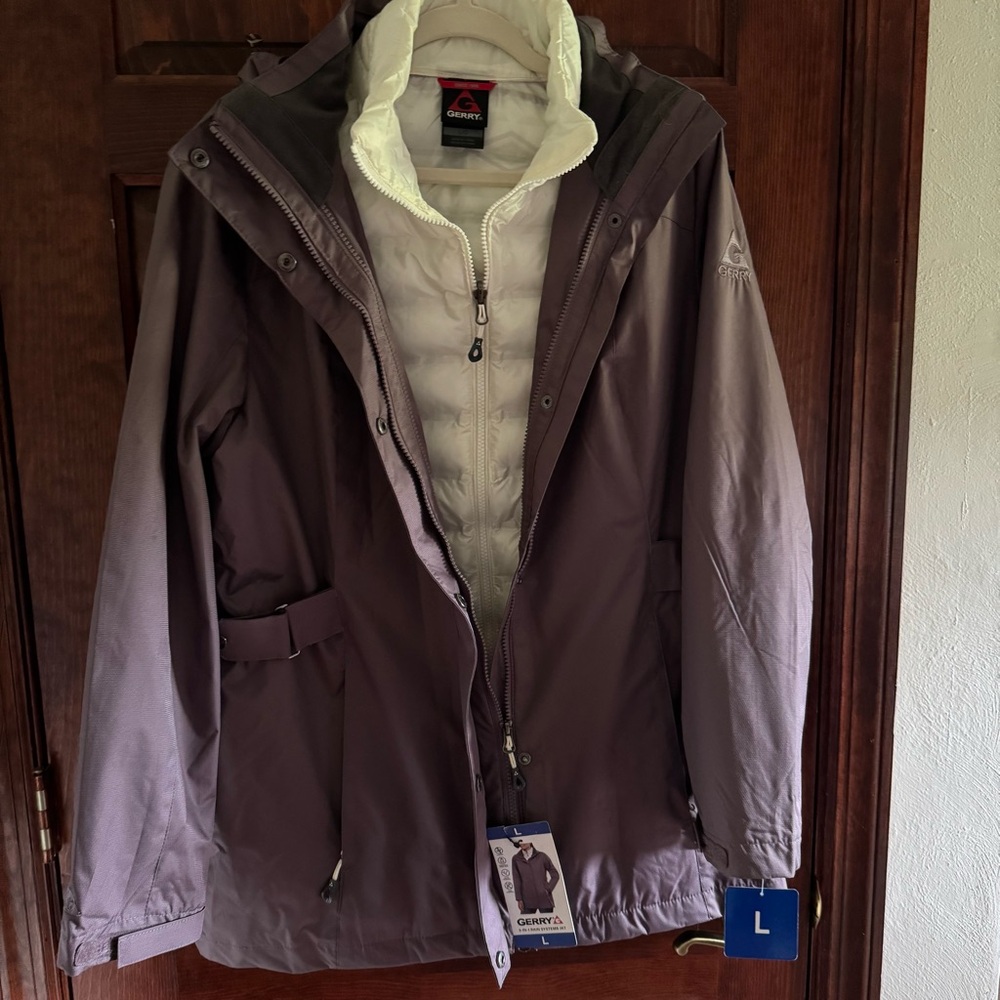 Lavender jacket  and White Outdoor Accompanying Vest !!  Can be worn separately
